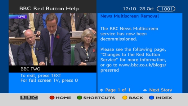 Bbc red button discount live